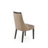 Scaun tapitat living/sufragerie Halmar Royal, cadru lemn, stil clasic, 50x61x94x49cm, catifea, bej