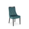 Scaun tapitat living/sufragerie Halmar Royal, cadru lemn, stil clasic, 50x61x94x49cm, catifea, verde