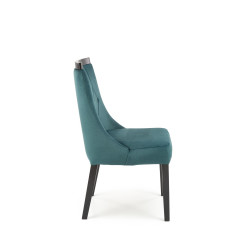 Scaun tapitat living/sufragerie Halmar Royal, cadru lemn, stil clasic, 50x61x94x49cm, catifea, verde