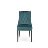 Scaun tapitat living/sufragerie Halmar Royal, cadru lemn, stil clasic, 50x61x94x49cm, catifea, verde