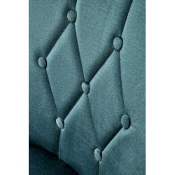 Scaun tapitat living/sufragerie Halmar Royal, cadru lemn, stil clasic, 50x61x94x49cm, catifea, verde