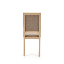 Scaun dining/bucatarie Halmar Sylwek 1, cadru lemn, stil clasic, 43x56x96x47cm, textil, gri/bej