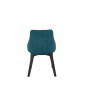 Scaun living Halmar Toledo 3, cadru lemn, stil clasic, spatar matlasat, 57x56x86x47 cm, tapiterie catifea verde