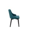 Scaun tapitat living/sufragerie Halmar Toledo 3, cadru lemn, stil clasic, spatar matlasat, 57x56x86x47cm, catifea, verde