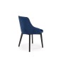 Scaun de living, cadru din lemn si tapiterie din catifea matlasata, inaltime 86 cm, albastru marin Scaun de living, cadru din lemn si tapiterie din catifea matlasata, inaltime 86 cm, albastru marin
