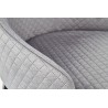 Scaun tapitat living/sufragerie Halmar Toledo 3, cadru lemn, stil clasic, spatar matlasat, 57x56x86x47cm, catifea, gri