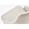 Scaun living/sufragerie Halmar Toledo, cadru lemn, stil clasic, 51x55x82x47cm, textil, crem