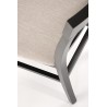 Scaun dining/bucatarie Halmar Tutti 2, cadru lemn, stil scandinav, 45x49x90x45cm, textil, negru/crem