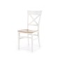 Scaun de dining sau bucatarie Halmar Tutti, cadru lemn, stil scandinav, lemn, alb si maro Scaun de dining sau bucatarie Halmar Tutti, cadru lemn, stil scandinav, lemn, alb si maro