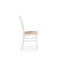 Scaun de dining sau bucatarie Halmar Tutti, cadru lemn, stil scandinav, lemn, alb si maro Scaun de dining sau bucatarie Halmar Tutti, cadru lemn, stil scandinav, lemn, alb si maro