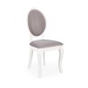 Scaun dining/bucatarie Halmar Velo, cadru lemn, stil clasic, 44x53x96x47cm, lemn, alb/gri