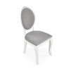 Scaun dining/bucatarie Halmar Velo, cadru lemn, stil clasic, 44x53x96x47cm, lemn, alb/gri