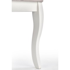 Scaun dining/bucatarie Halmar Velo, cadru lemn, stil clasic, 44x53x96x47cm, lemn, alb/gri