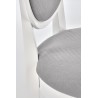 Scaun dining/bucatarie Halmar Velo, cadru lemn, stil clasic, 44x53x96x47cm, lemn, alb/gri