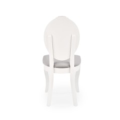 Scaun dining/bucatarie Halmar Velo, cadru lemn, stil clasic, 44x53x96x47cm, lemn, alb/gri