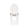 Scaun dining/bucatarie Halmar Velo, cadru lemn, stil clasic, 44x53x96x47cm, lemn, alb/gri