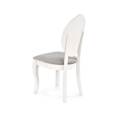 Scaun dining/bucatarie Halmar Velo, cadru lemn, stil clasic, 44x53x96x47cm, lemn, alb/gri