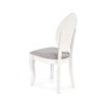 Scaun dining/bucatarie Halmar Velo, cadru lemn, stil clasic, 44x53x96x47cm, lemn, alb/gri