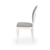 Scaun dining/bucatarie Halmar Velo, cadru lemn, stil clasic, 44x53x96x47cm, lemn, alb/gri