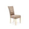 Scaun living/sufragerie Halmar Vermont, cadru lemn, stil clasic, 48x69x98x48cm, textil, maro