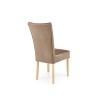 Scaun living/sufragerie Halmar Vermont, cadru lemn, stil clasic, 48x69x98x48cm, textil, maro