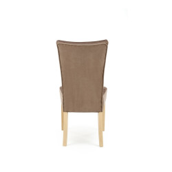 Scaun living/sufragerie Halmar Vermont, cadru lemn, stil clasic, 48x69x98x48cm, textil, maro