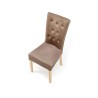 Scaun living/sufragerie Halmar Vermont, cadru lemn, stil clasic, 48x69x98x48cm, textil, maro