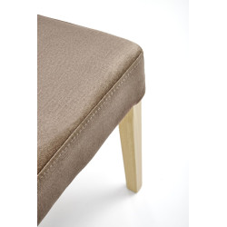 Scaun living/sufragerie Halmar Vermont, cadru lemn, stil clasic, 48x69x98x48cm, textil, maro