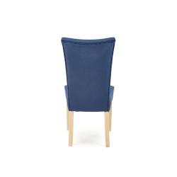 Scaun tapitat living/sufragerie Halmar Vermont, cadru lemn, stil clasic, 48x69x98x48cm, catifea, albastru