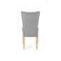 Scaun pentru living, tapitat, design clasic, cadru lemn, 48x69x98x48 cm, catifea, gri Scaun pentru living, tapitat, design clasic, cadru lemn, 48x69x98x48 cm, catifea, gri