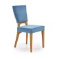 Scaun tapitat pentru living, stil clasic, 43x56x91x48cm, catifea, cadru lemn, albastru Scaun tapitat pentru living, stil clasic, 43x56x91x48cm, catifea, cadru lemn, albastru