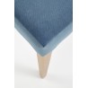 Scaun tapitat living/sufragerie Halmar Wenanty, cadru lemn, stil clasic, 43x56x91x48cm, catifea, albastru