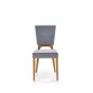 Scaun tapitat pentru sufragerie, cadru lemn, stil clasic, 43x56x91x48cm, catifea gri Scaun tapitat pentru sufragerie, cadru lemn, stil clasic, 43x56x91x48cm, catifea gri