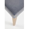 Scaun tapitat living/sufragerie Halmar Wenanty, cadru lemn, stil clasic, 43x56x91x48cm, catifea, gri
