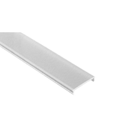 Abajur slim pentru profil LED, lungime 2 m, policarbonat, alb
