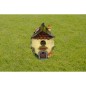 Lampa solara decorativa forma casuta, LED alb cald, design vesel, 17.5 cm, IP44