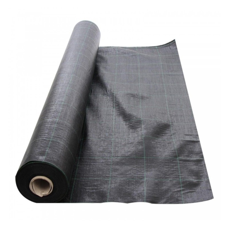 Folie agrotextil, antiburuieni, filtru UV, 1.1x50 m,polietilena 70g/mp, negru