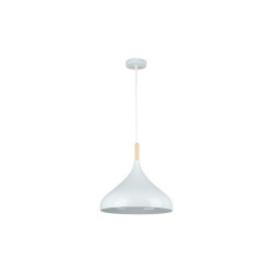 Lustra suspendata LED Milko, 1 pendul, diametru 35W, E27, IP20, alb