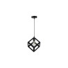Lustra suspendata LED Cube, 1 pendul, diametru baza 10x2 cm, 35W, 110-240V, E27, IP20, negru