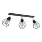 Aplica tavan LED Otto, 3 becuri, baza 50x8 cm, unghi rotatie 350, 35W, E27, IP20, negru Aplica tavan LED Otto, 3 becuri, baza 50x8 cm, unghi rotatie 350, 35W, E27, IP20, negru