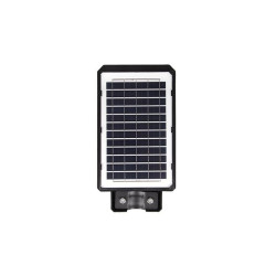 Lampa solara LED stradala, autonomie 6-20h, IP65, 6000K, 1200lm, 100W, 100 surse, negru