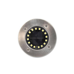 Set lampi solare LED tarus, autonomie 6-8h, IP44, 6500K, 40lm, 0,96W, set, 16 surse, argintiu