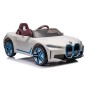 Masinuta electrica BMW I4, 2X25W, Bluetooth, MP3, lumini LED fata-spate, suspensii, roti spuma EVA, scaun maro Masinuta electrica BMW I4, 2X25W, Bluetooth, MP3, lumini LED fata-spate, suspensii, roti spuma EVA, scaun maro