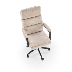Scaun birou Halmar Adriano, inaltime reglabila 104-110cm, roti cauciucate, functie balansare, functie blocare,textil, bej