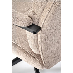 Scaun birou Halmar Adriano, inaltime reglabila 104-110cm, roti cauciucate, functie balansare, functie blocare,textil, bej