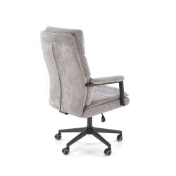 Scaun birou Halmar Adriano, inaltime reglabila 104-110cm, roti cauciucate, functie balansare, functie blocare, textil, gri