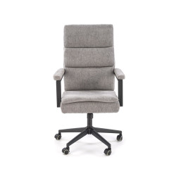Scaun birou Halmar Adriano, inaltime reglabila 104-110cm, roti cauciucate, functie balansare, functie blocare, textil, gri