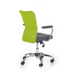 Scaun birou ergonomic Halmar Andy, inaltime reglabila 87-95cm, functie balansare, functie blocare, textil/plasa, verde/gri