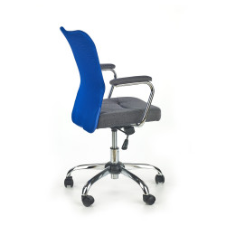 Scaun birou ergonomic Halmar Andy, inaltime reglabila 87-95cm, functie balansare, functie blocare, textil/plasa, albastru/gri
