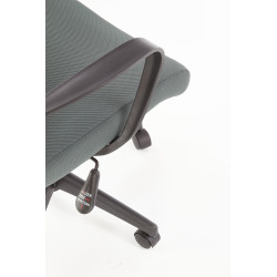 Scaun birou ergonomic Halmar Arsen, inaltime reglabila 113-124cm, suport lombar, textil/plasa, verde/gri